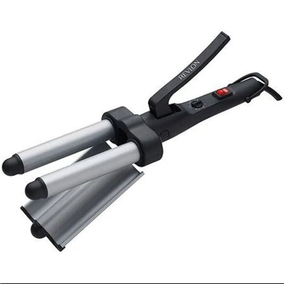 NIB REVLON Jumbo Hair Waver 3 Barrel Heat Styling - Picture 1 of 5